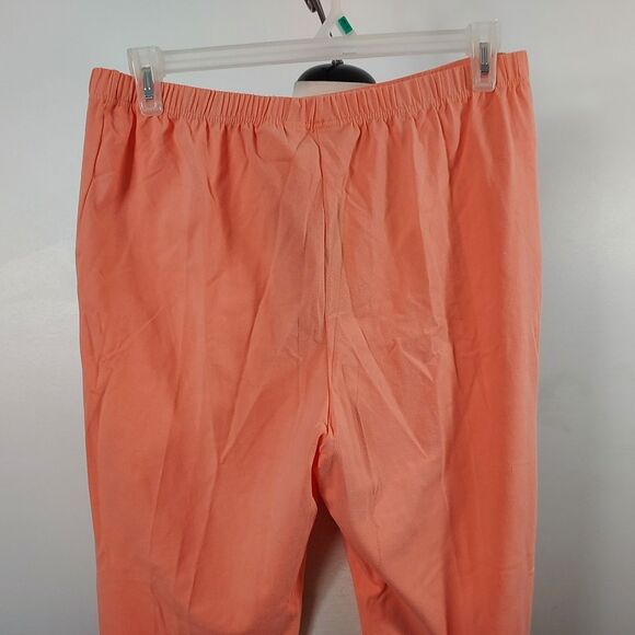 Diane Von Furstenberg Silk Assets Pants Womens 1X Coral Stretch Cotton Spandex - Picture 5 of 15